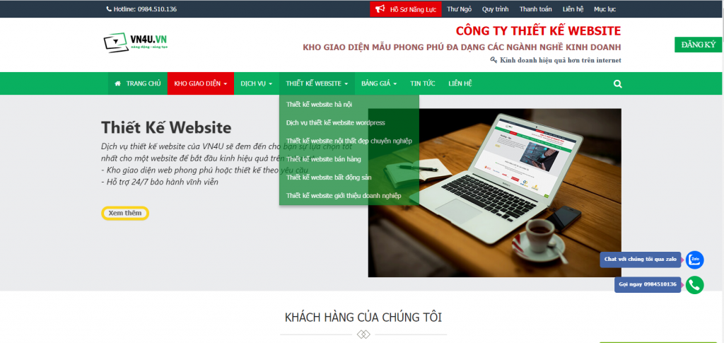 thiết kế website đà nẵng
