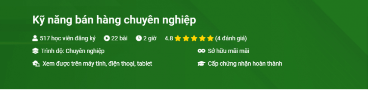 khóa học kỹ năng bán hàng chuyên nghiệp online khóa học kỹ năng bán hàng chuyên nghiệp online