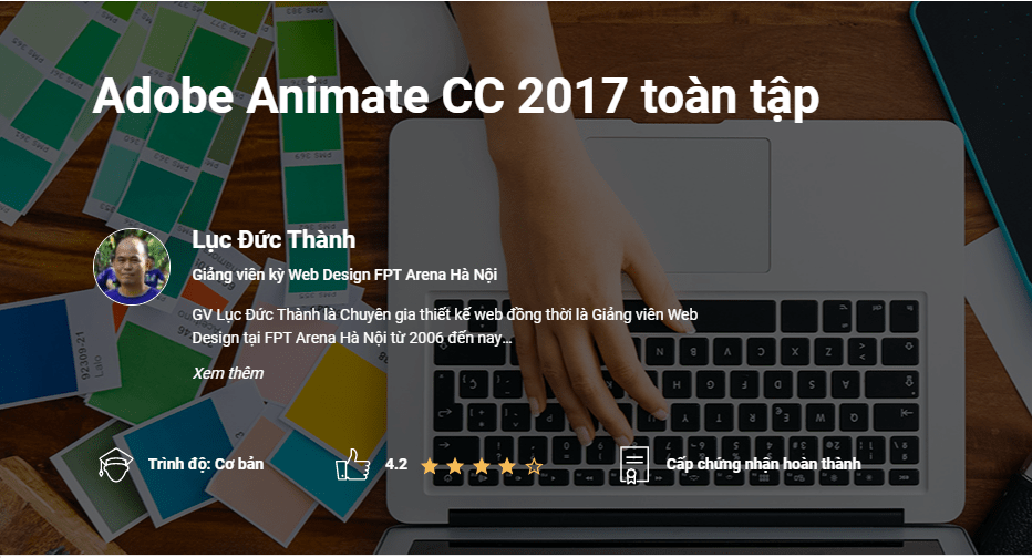 Khóa học adobe online Học Adobe Animate